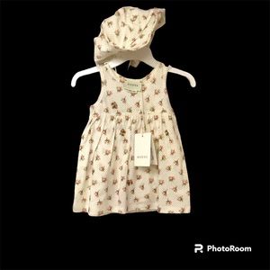 Gucci Infant Sun Dress With Sunhat Size 3-6 Months